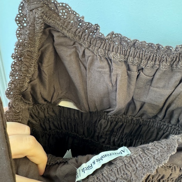 Abercrombie and Fitch Bra-Free Smocked Drop-Waist Maxi Dress - Picture 7 of 7